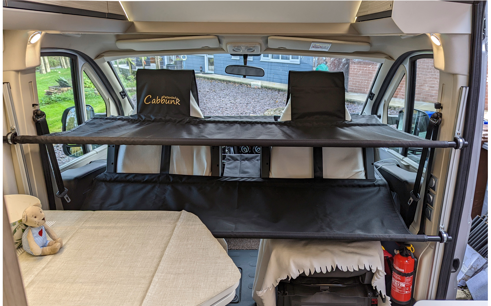 Letto Per Camper Camporan Con Materasso Pieghevole 185x136cm In Legno Marino - Facile Montaggio