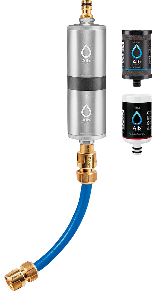 Wakiwaki Filtro Acqua Potabile A Gravità In Acciaio Inox – 3 Filtri Per Campeggio E Emergenza